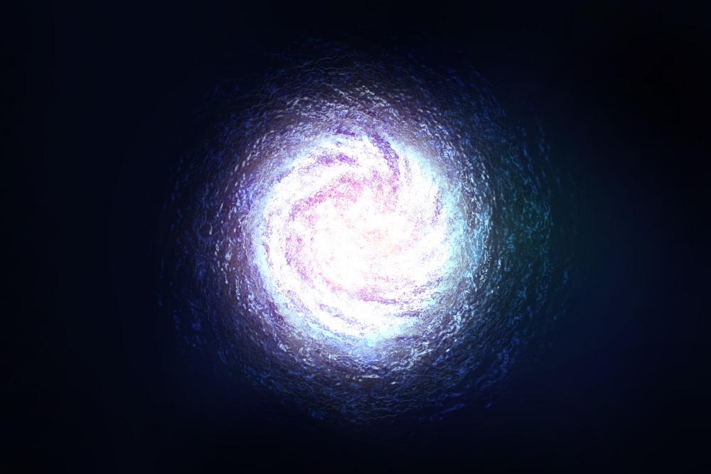Galaxy/Portal - Artwork - This digital artwork shows a galaxy-like shape formed into an orb of some sort.