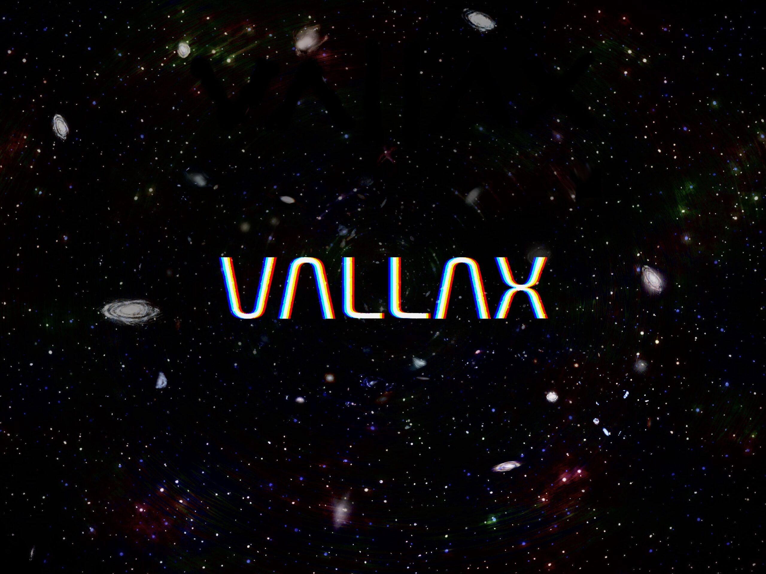 Space banner - Graphics - A banner image featuring my style of space/galaxy artwork with Vallax text in the centre.